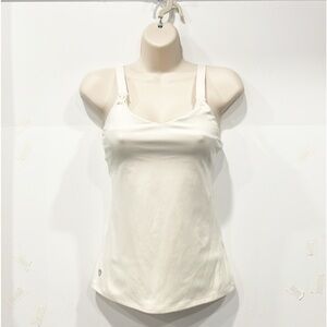 Senita Athletics Nursing Tank Top‎ Adjustable Racerback Womens Sz XS Beige Taupe